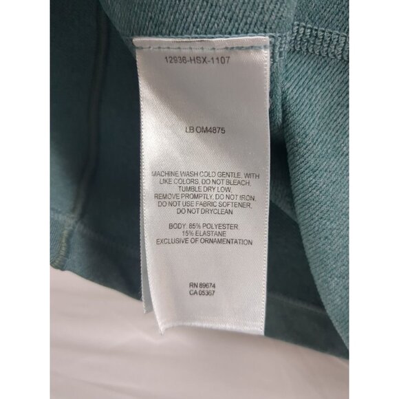 Mountain Hardwear Mens Teal Green Quarter Zip Long Sleeve Pullover  X-Large - Picture 10 of 12